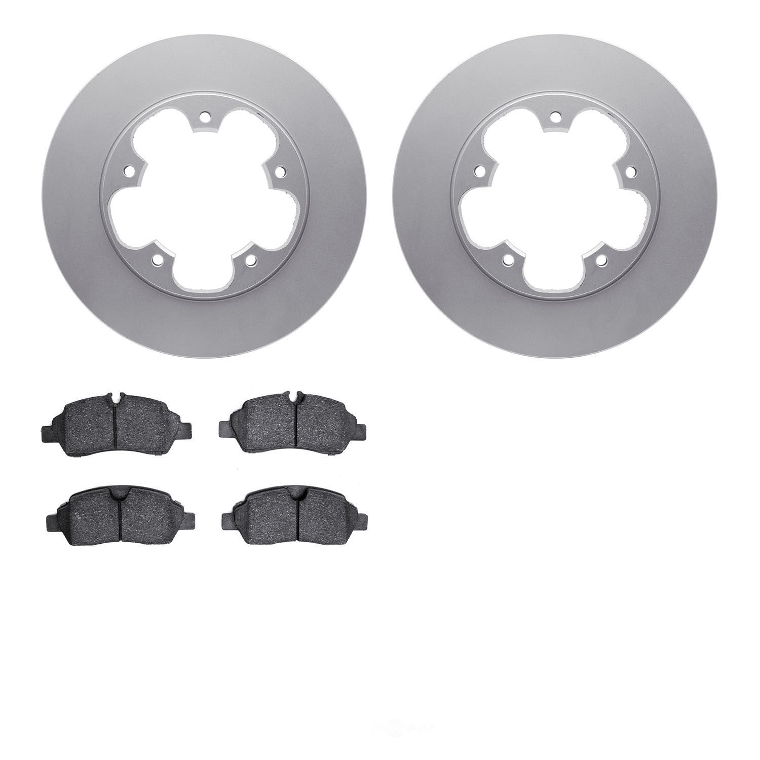 Dynamic Friction Company 4502-99196 DFC GEOSPEC Rotors with 5000 Advanced Brake Pads