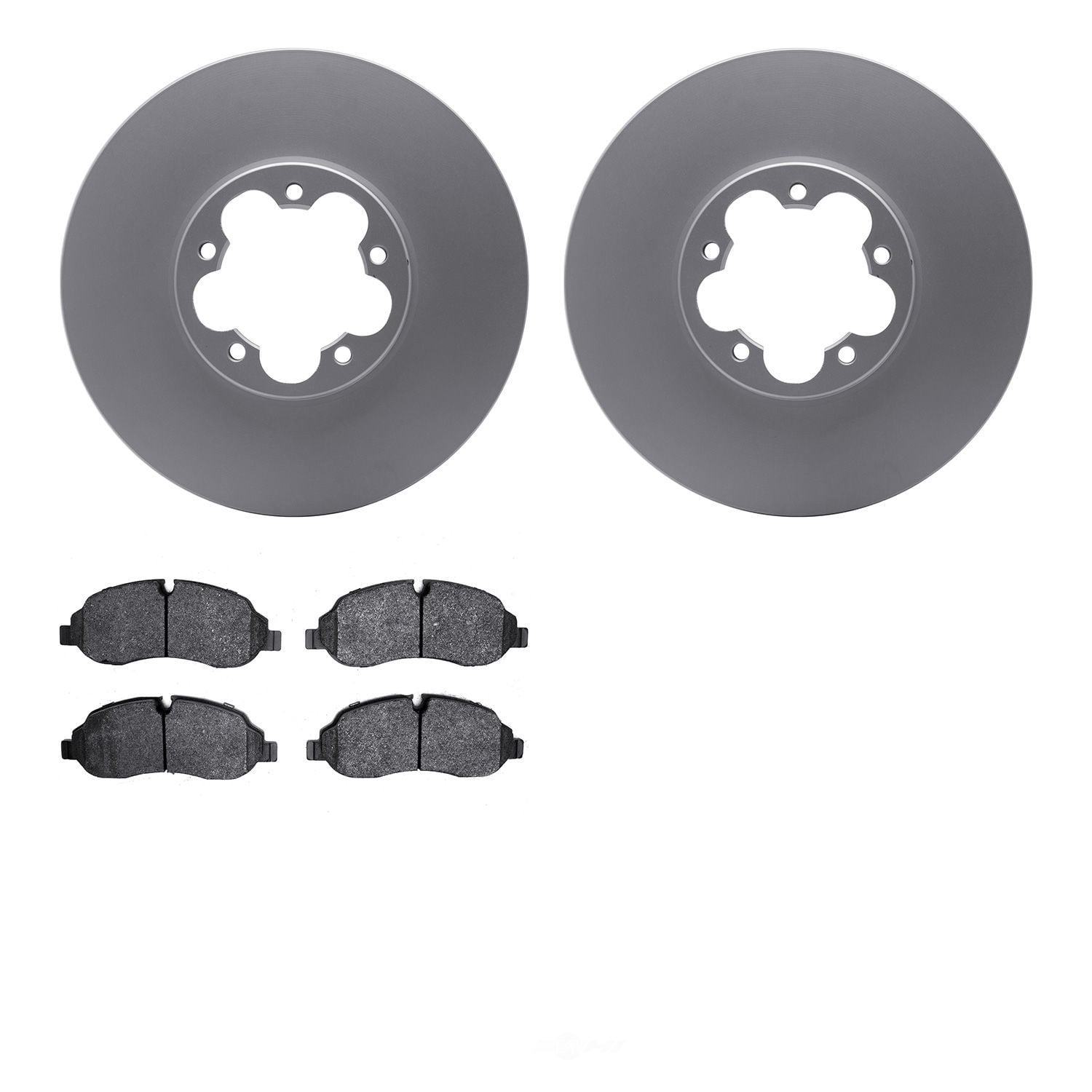 Dynamic Friction Company 4502-99198 DFC GEOSPEC Rotors with 5000 Advanced Brake Pads