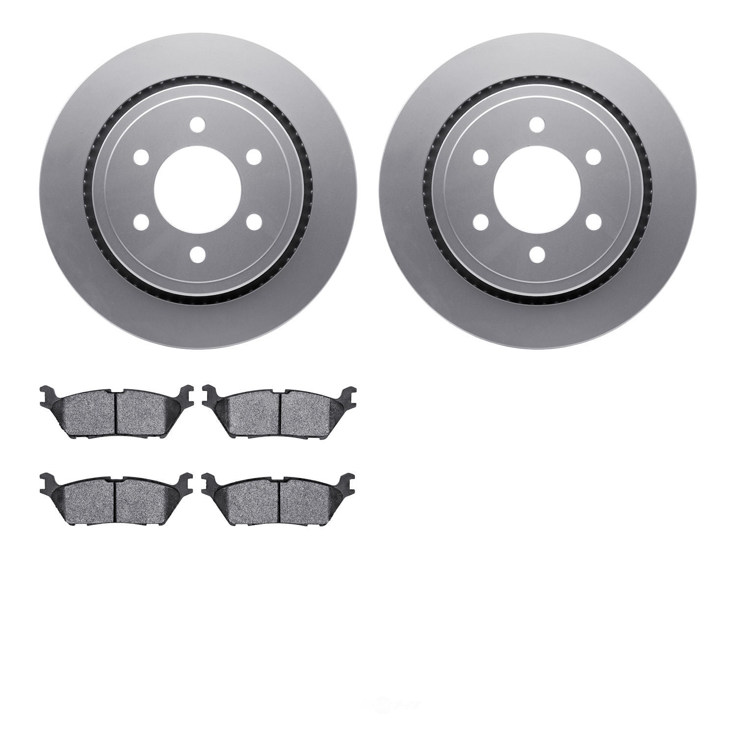 Dynamic Friction Company 4502-99199 DFC GEOSPEC Rotors with 5000 Advanced Brake Pads