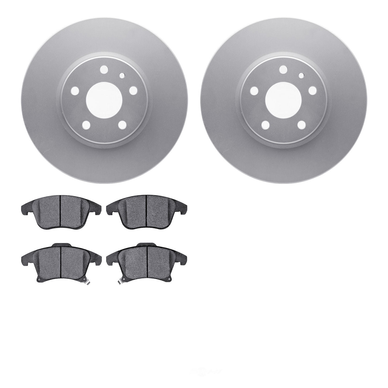 Dynamic Friction Company 4502-99206 DFC GEOSPEC Rotors with 5000 Advanced Brake Pads