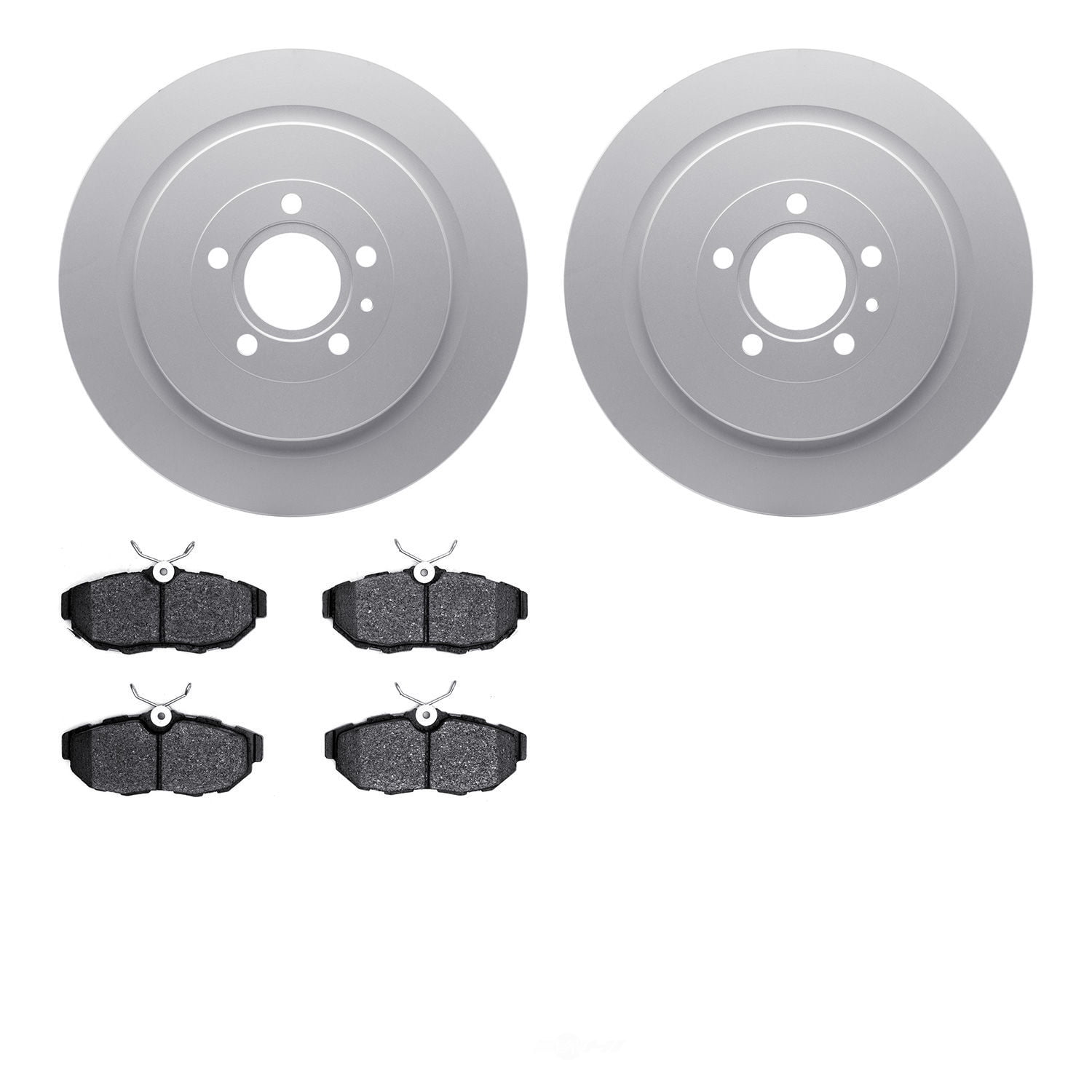 Dynamic Friction Company 4502-99207 DFC GEOSPEC Rotors with 5000 Advanced Brake Pads