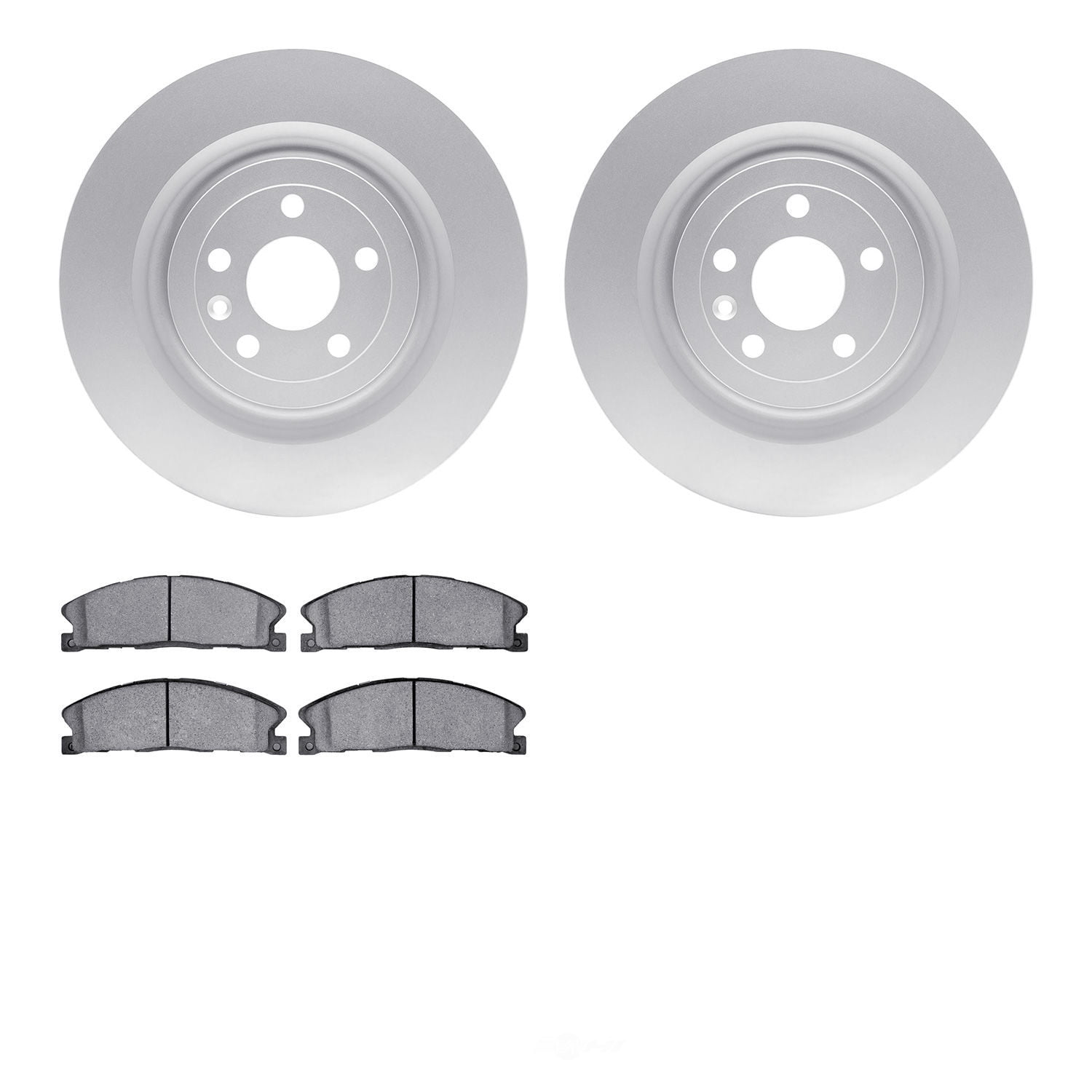 Dynamic Friction Company 4502-99214 DFC GEOSPEC Rotors with 5000 Advanced Brake Pads