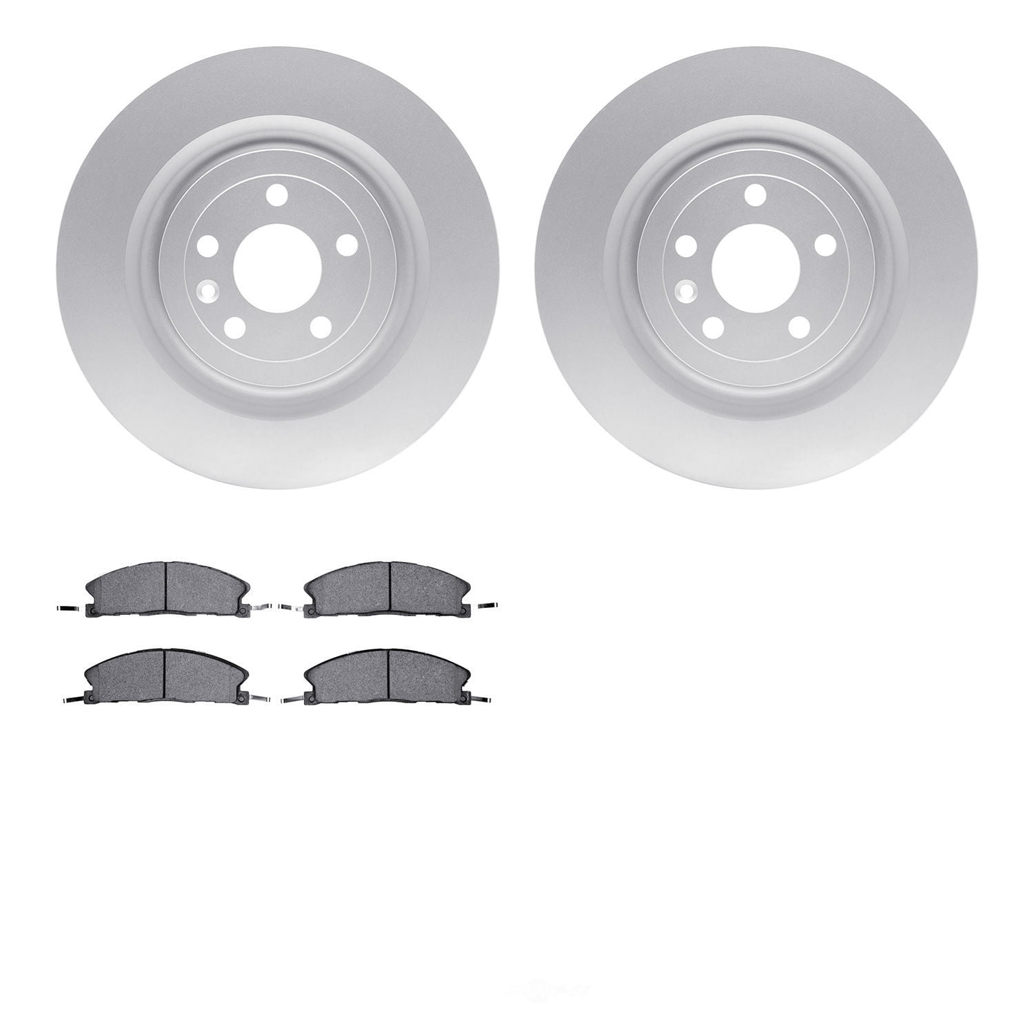 Dynamic Friction Company 4502-99215 DFC GEOSPEC Rotors with 5000 Advanced Brake Pads