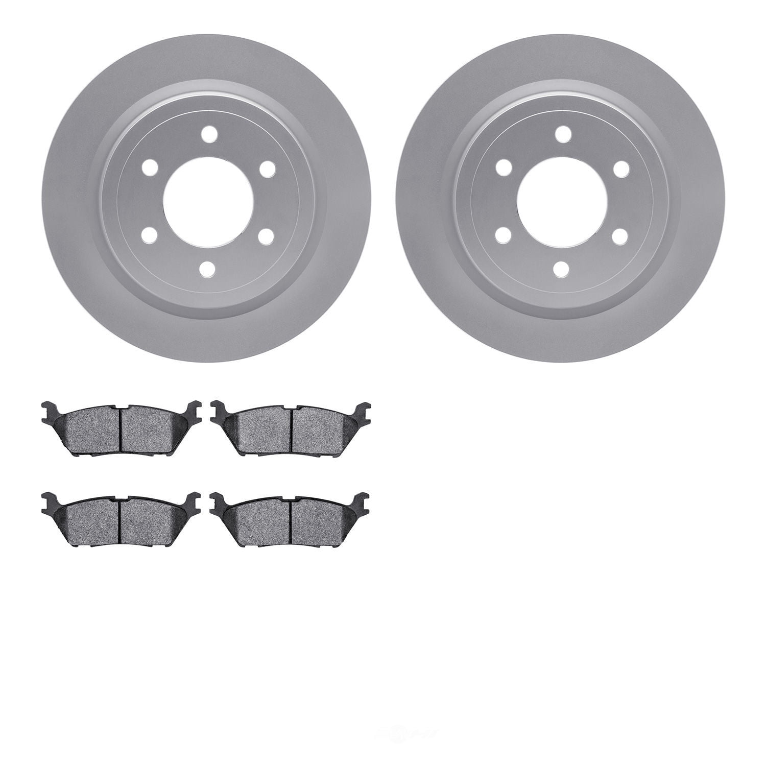 Dynamic Friction Company 4502-99216 DFC GEOSPEC Rotors with 5000 Advanced Brake Pads