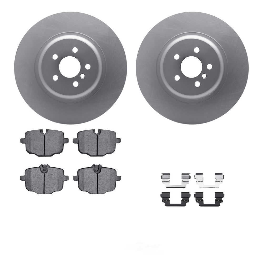 Dynamic Friction Company 4512-31292 DFC GEOSPEC Coated Rotors with 5000 Brake Pads - Ceramic and