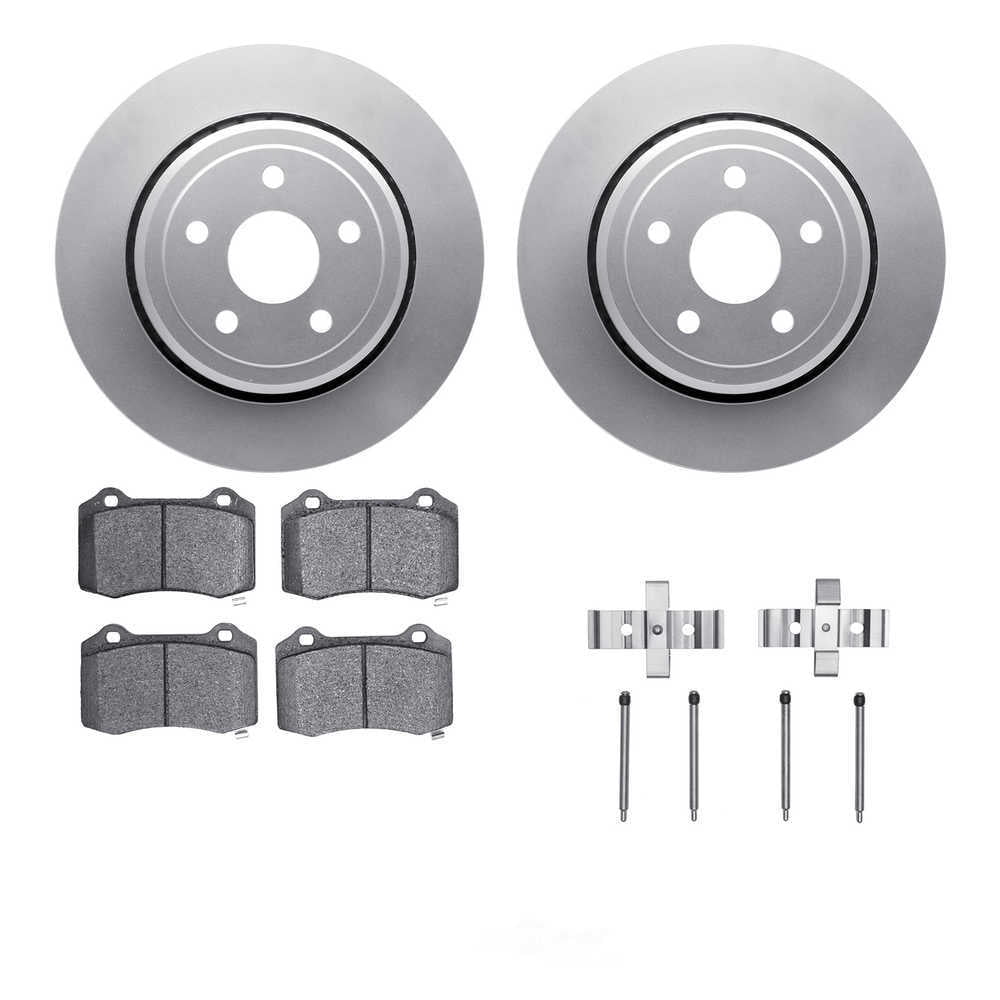 Dynamic Friction Company 4512-42055 DFC GEOSPEC Coated Rotors with 5000 Brake Pads - Ceramic and