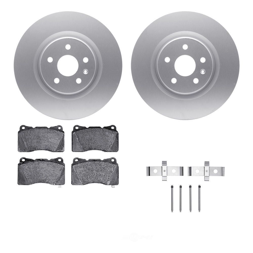 Dynamic Friction Company 4512-45058 DFC GEOSPEC Coated Rotors with 5000 Brake Pads - Ceramic and