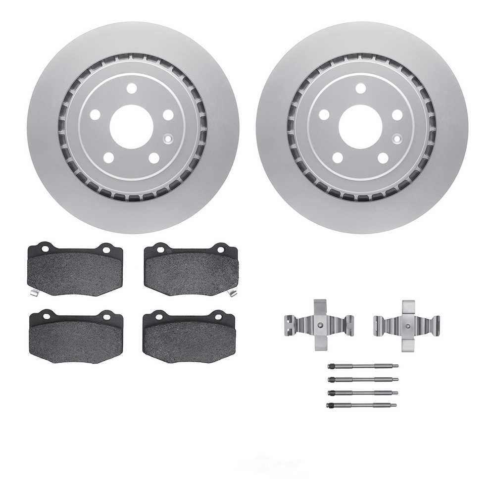 Dynamic Friction Company 4512-47118 DFC GEOSPEC Coated Rotors with 5000 Brake Pads - Ceramic and