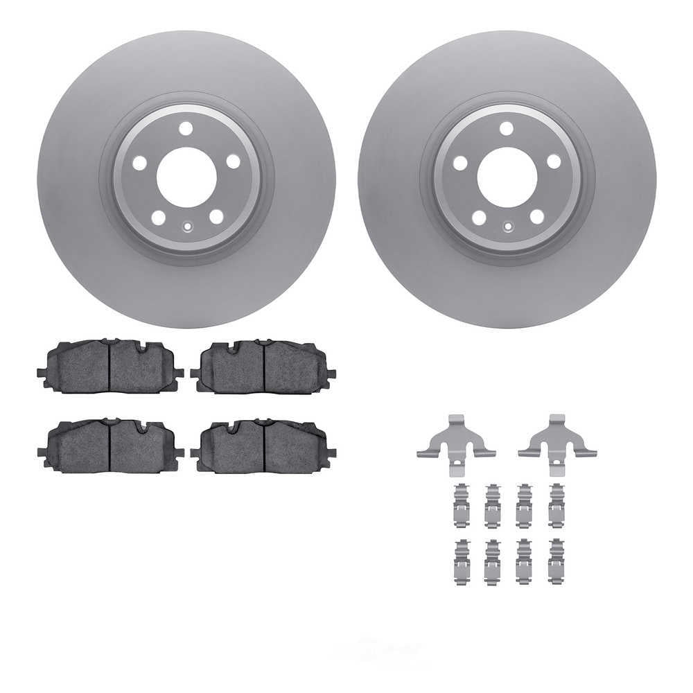 Dynamic Friction Company 4512-73174 DFC GEOSPEC Coated Rotors with 5000 Brake Pads - Ceramic and