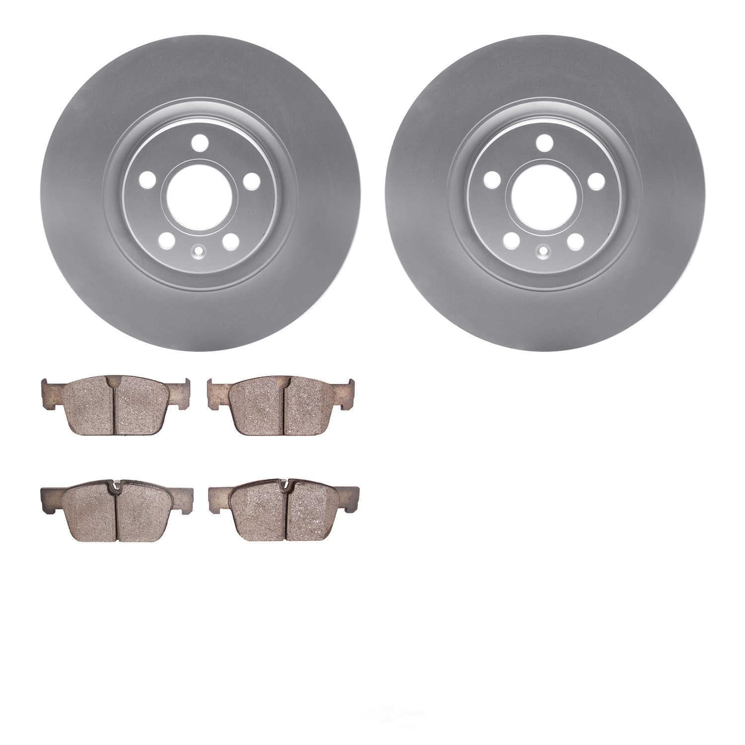 Dynamic Friction Company 4602-27035 DFC Geospec Rotors with 5000 Euro Ceramic Brake Pads