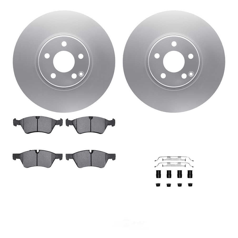 Dynamic Friction Company 4612-63041 DFC Geospec Rotors with EURO 5000 Ceramic Brake Pads includes