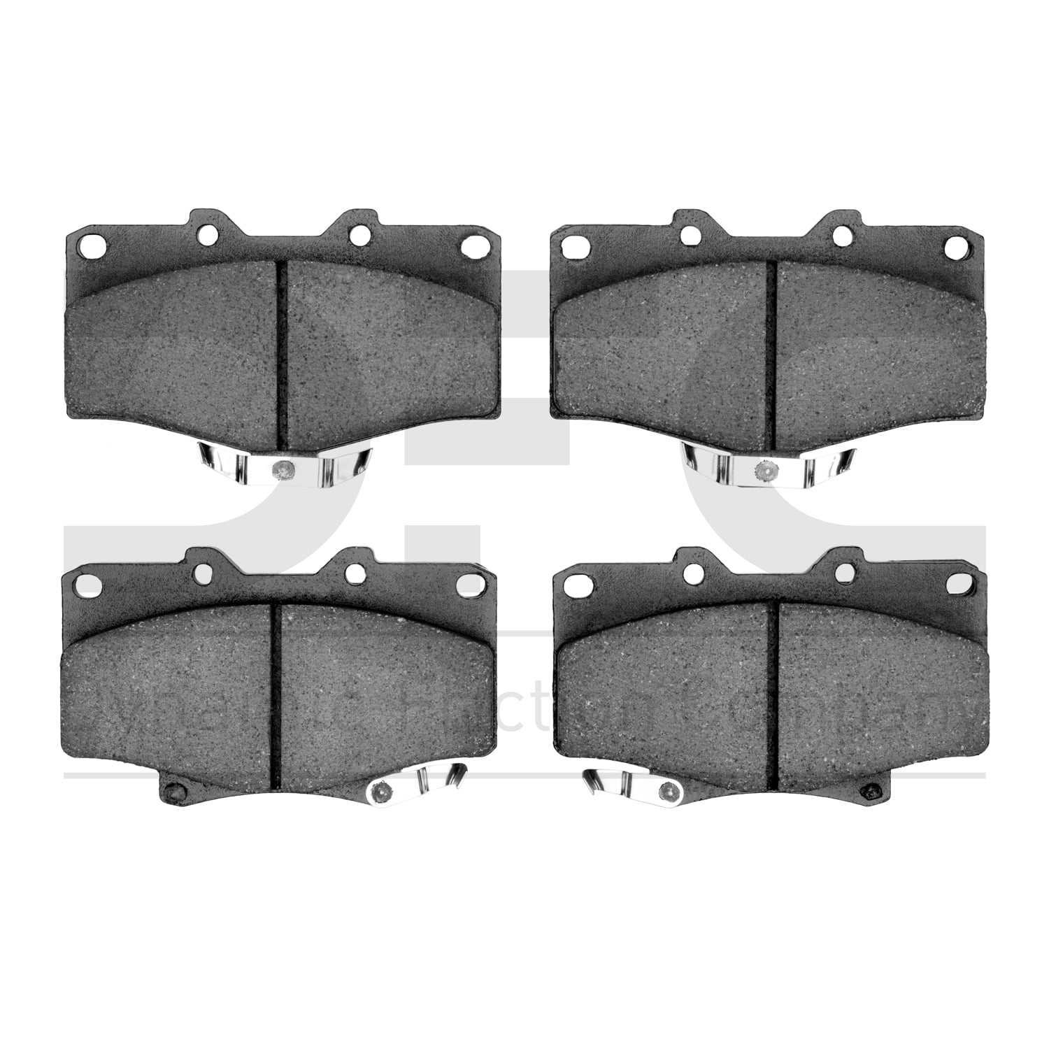 Dynamic Friction Company 5000 Advanced Brake Pads - Ceramic 1551-0611-00-Front Set For 1991-1995 Toyota 4Runner, 1993-1998 Toyota T100