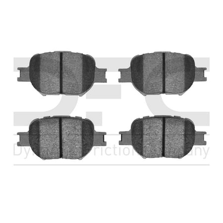 Dynamic Friction Company 5000 Advanced Brake Pads - Ceramic 1551-0817-00-Front Set For 2000-2005 Toyota Celica, 2005-2010 Scion tC