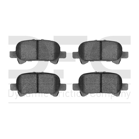 Dynamic Friction Company 5000 Advanced Brake Pads - Ceramic 1551-0828-00-Rear Set For 2000-2006 Toyota Camry, 2000-2007 Toyota Avalon, 2000-2008 Toyota Solara