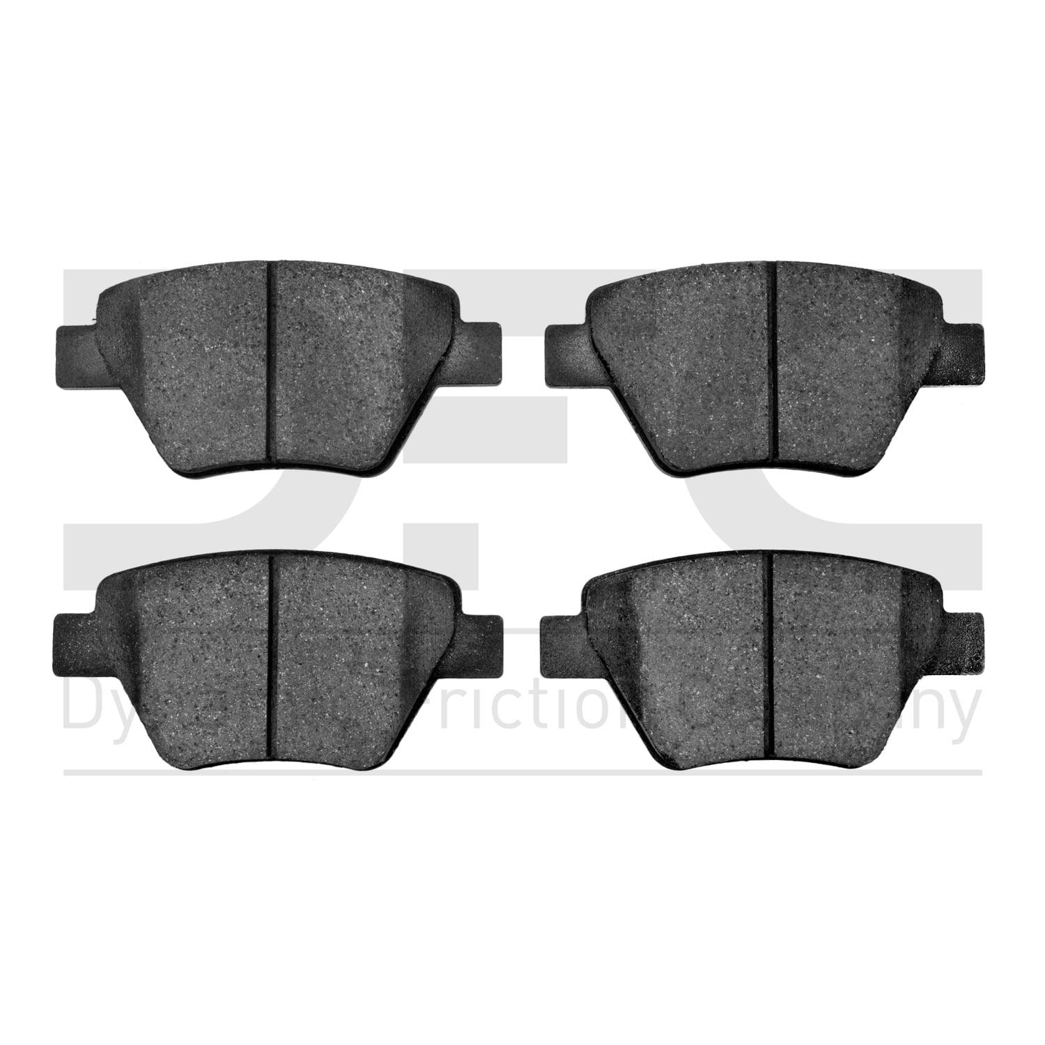 Dynamic Friction Company 5000 Advanced Brake Pads - Ceramic 1551-1456-00-Rear Set
