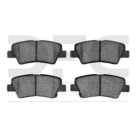 Dynamic Friction Company 5000 Advanced Brake Pads - Ceramic 1551-1813-00-Rear Set