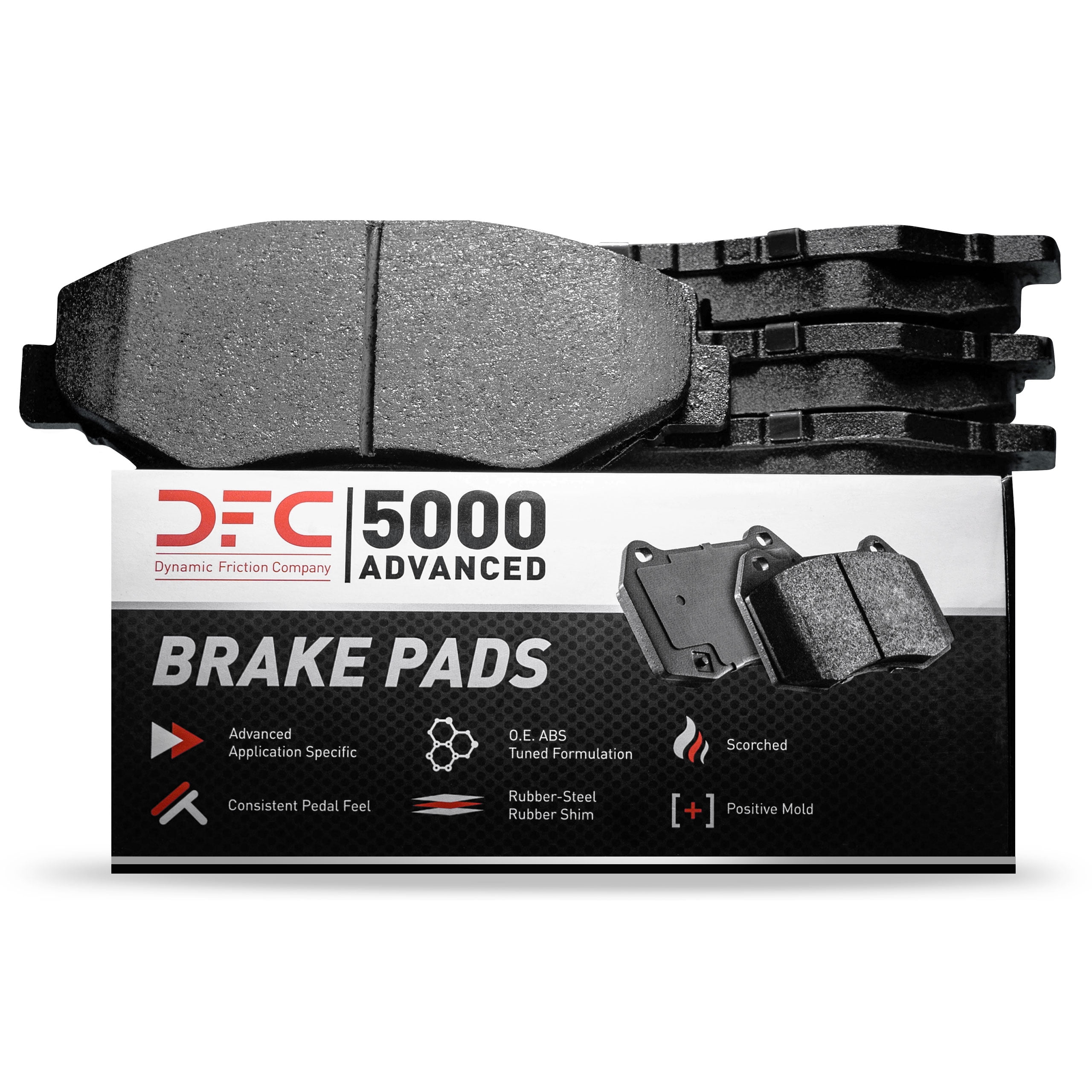 Dynamic Friction Company 5000 Advanced Brake Pads - Ceramic 1552-1654-00-Front Set For 2013-2022 Honda Accord, 2016-2022 Honda HR-V