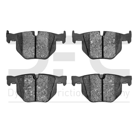 Dynamic Friction Company 5000 Advanced Brake Pads - Low Metallic 1552-1042-00-Rear Set For 2007-2013 BMW X5, 2010-2014 BMW X6