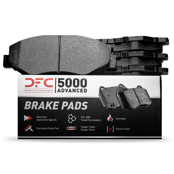Dynamic Friction Company 5000 Advanced Brake Pads - Semi Metallic 1551-0036-00-Front Set For 1971-1973 Ford Pinto