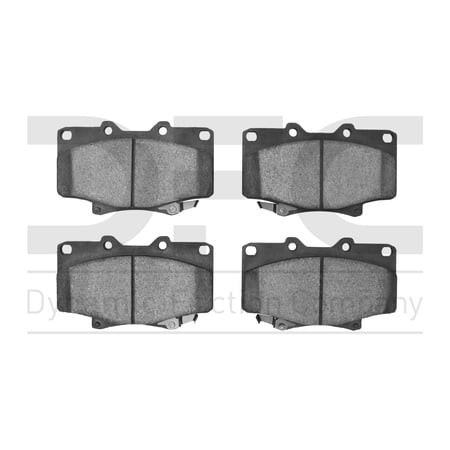 Dynamic Friction Company 5000 Advanced Brake Pads - Semi Metallic 1551-0502-00-Front Set For 1990-1997 Toyota Land Cruiser, 1996-1997 Lexus LX450