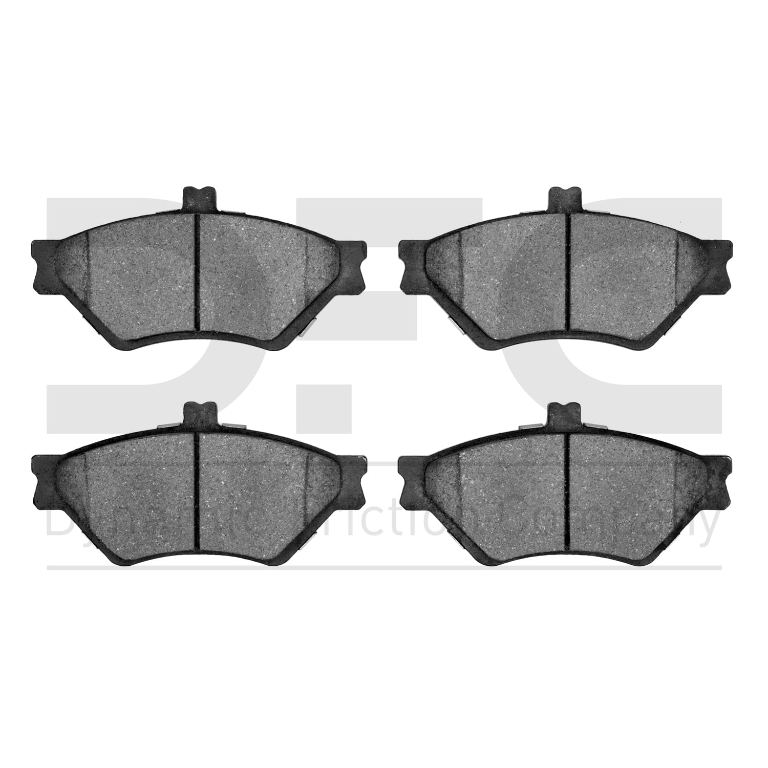 Dynamic Friction Company 5000 Advanced Brake Pads - Semi Metallic 1551-0678-00-Front Set For 1995-1997 Ford Crown Victoria, 1995-1997 Lincoln Town Car, 1995-1997 Mercury Grand Marquis