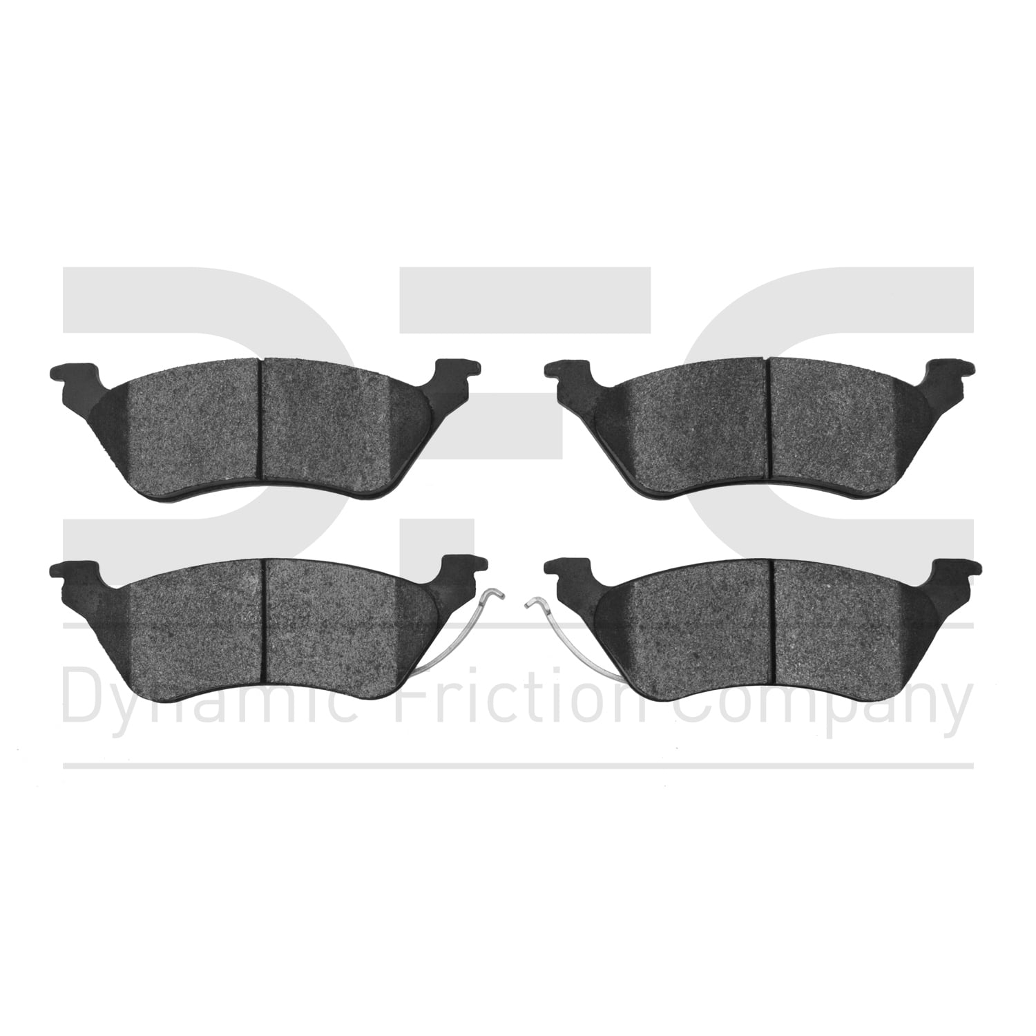 Dynamic Friction Company 5000 Advanced Brake Pads - Semi Metallic 1551-0858-00-Rear Set For 2001-2007 Chrysler Town & Country, 2001-2007 Dodge Caravan, 2001-2007 Dodge Grand Caravan