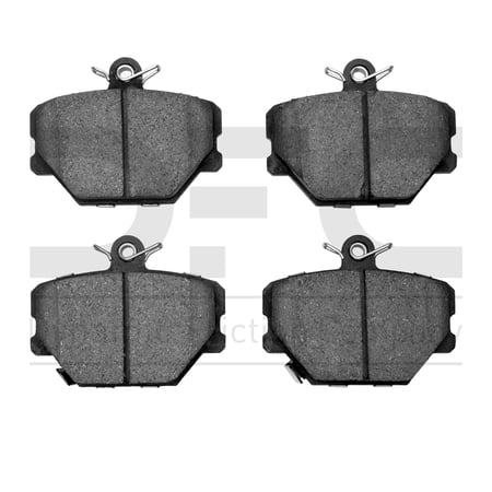 Dynamic Friction Company 5000 Euro Ceramic Brake Pads 1600-1252-00-Front Set For 2005-2015 Smart Fortwo