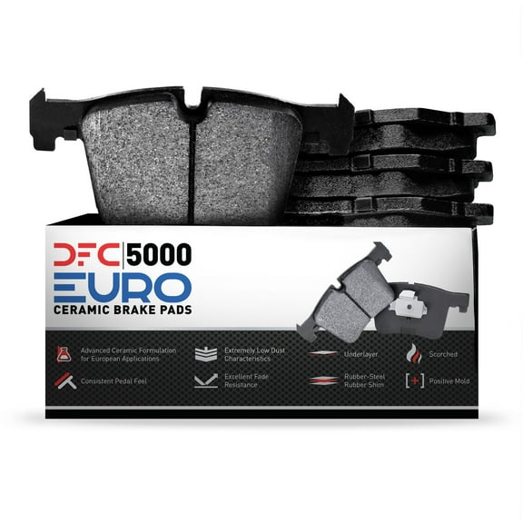 Dynamic Friction Company 5000 Euro Ceramic Brake Pads 1600-1871-00-Front Set