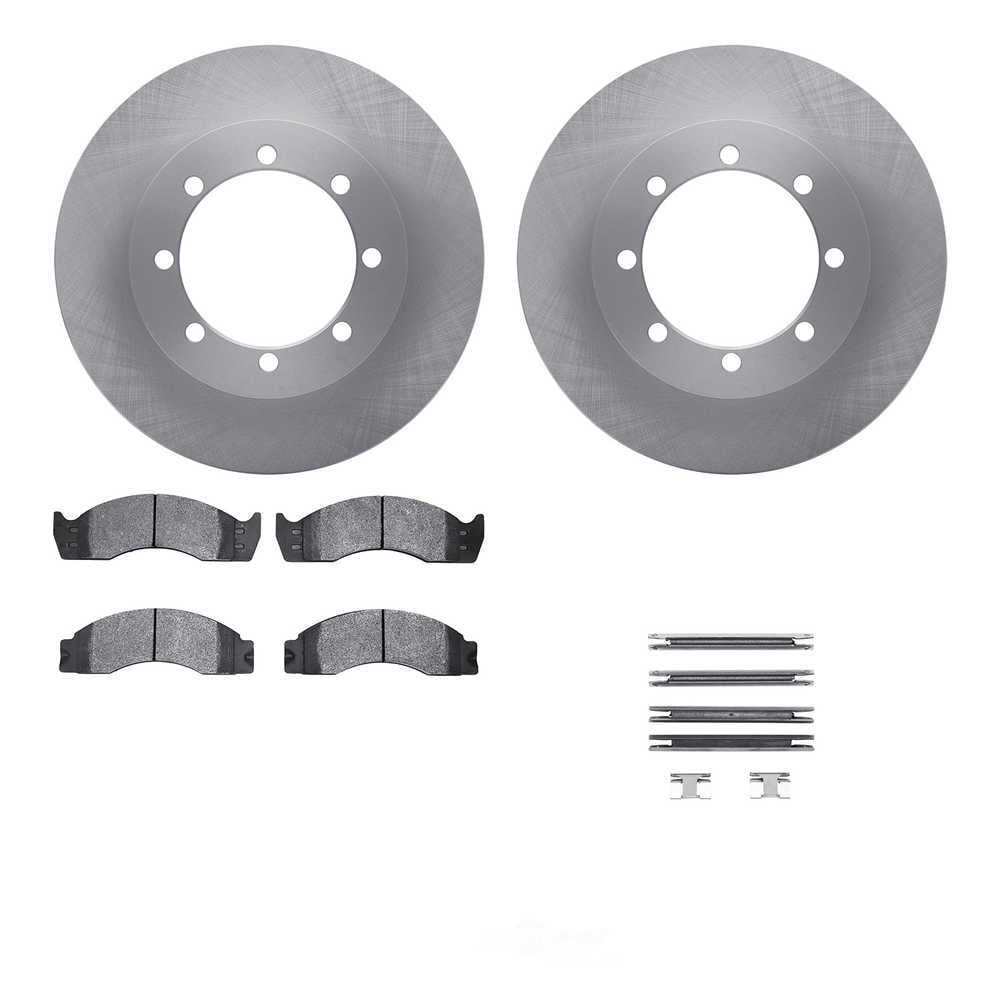 Dynamic Friction Company 6212-99417 DFC Rotors with Heavy Duty Brake Pads includes Hardware
