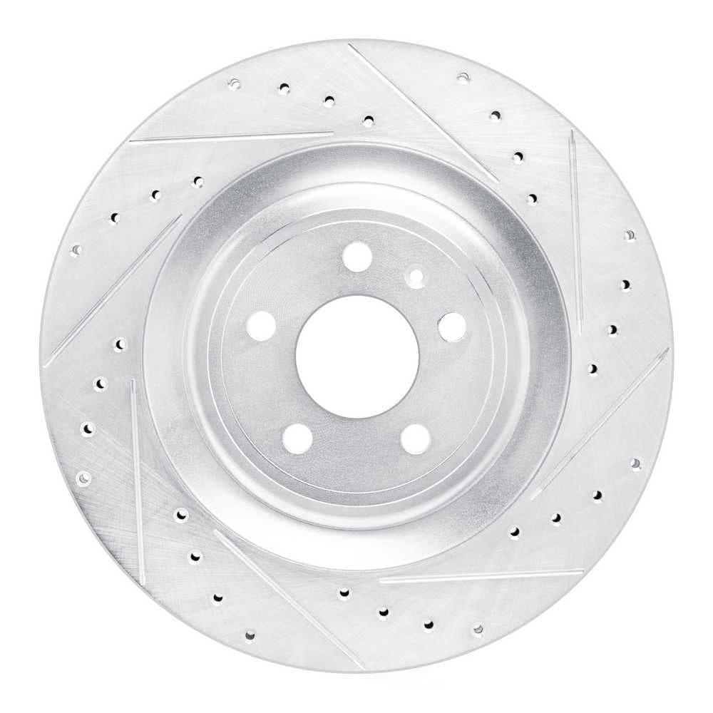 Dynamic Friction Company 631-02102R DFC Brake Rotor - Drilled And Slotted - Silver
