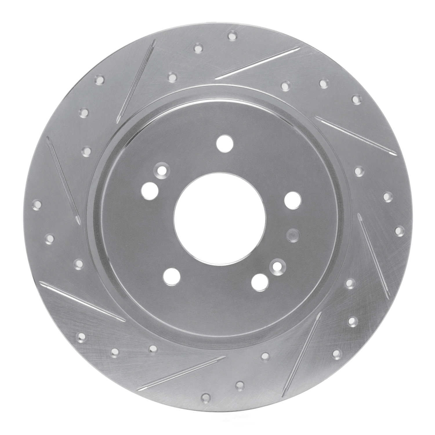 Dynamic Friction Company 631-03060L DFC Brake Rotor - Drilled And Slotted - Silver