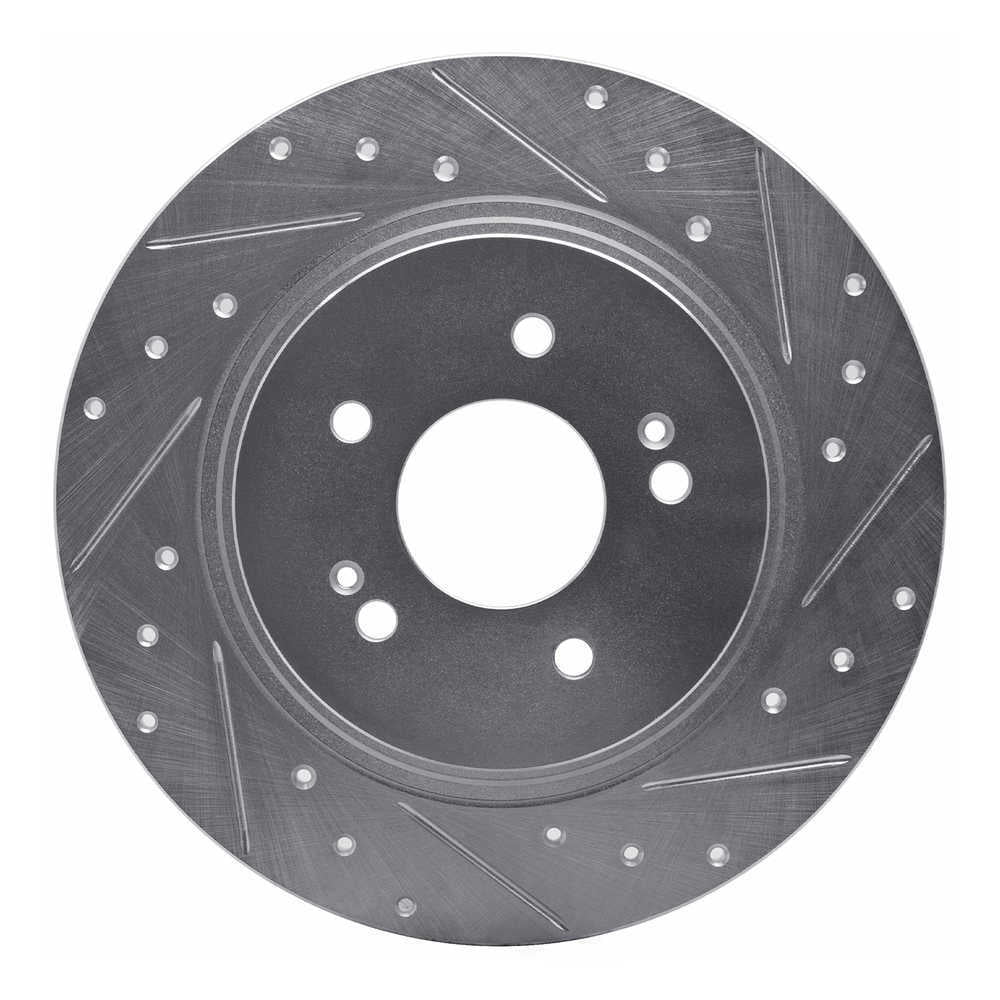 Dynamic Friction Company 631-03060R DFC Brake Rotor - Drilled And Slotted - Silver