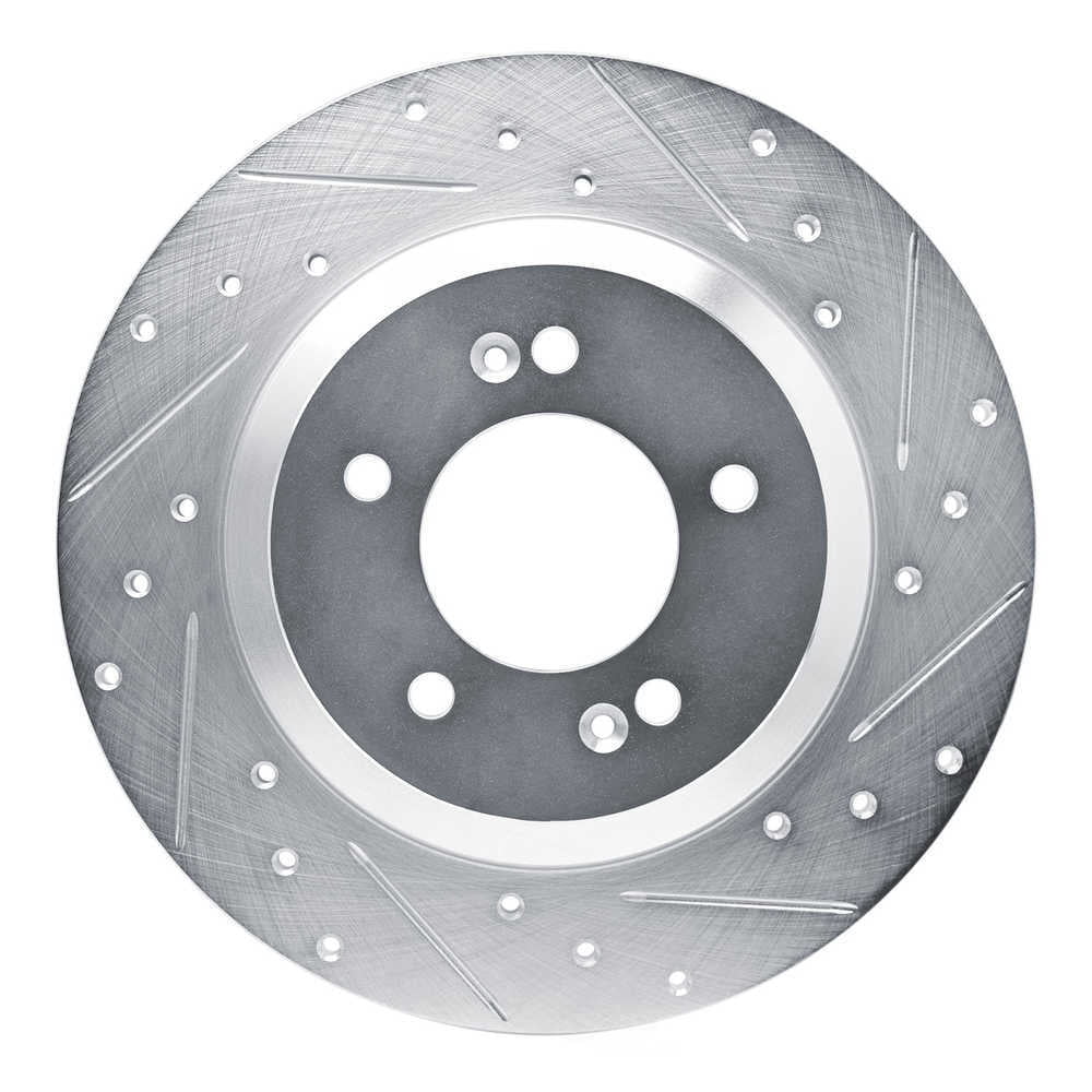Dynamic Friction Company 631-03065R DFC Brake Rotor - Drilled And Slotted - Silver