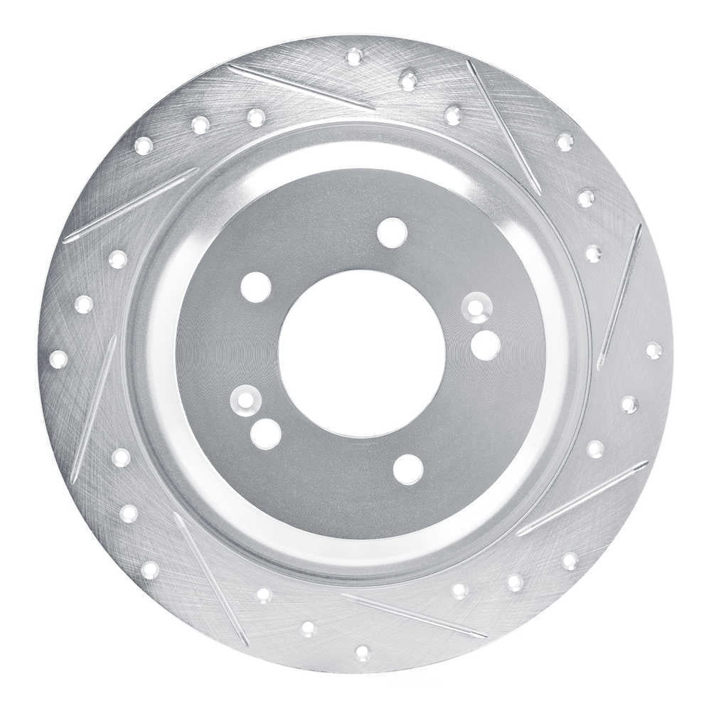 Dynamic Friction Company 631-03068R DFC Brake Rotor - Drilled And Slotted - Silver