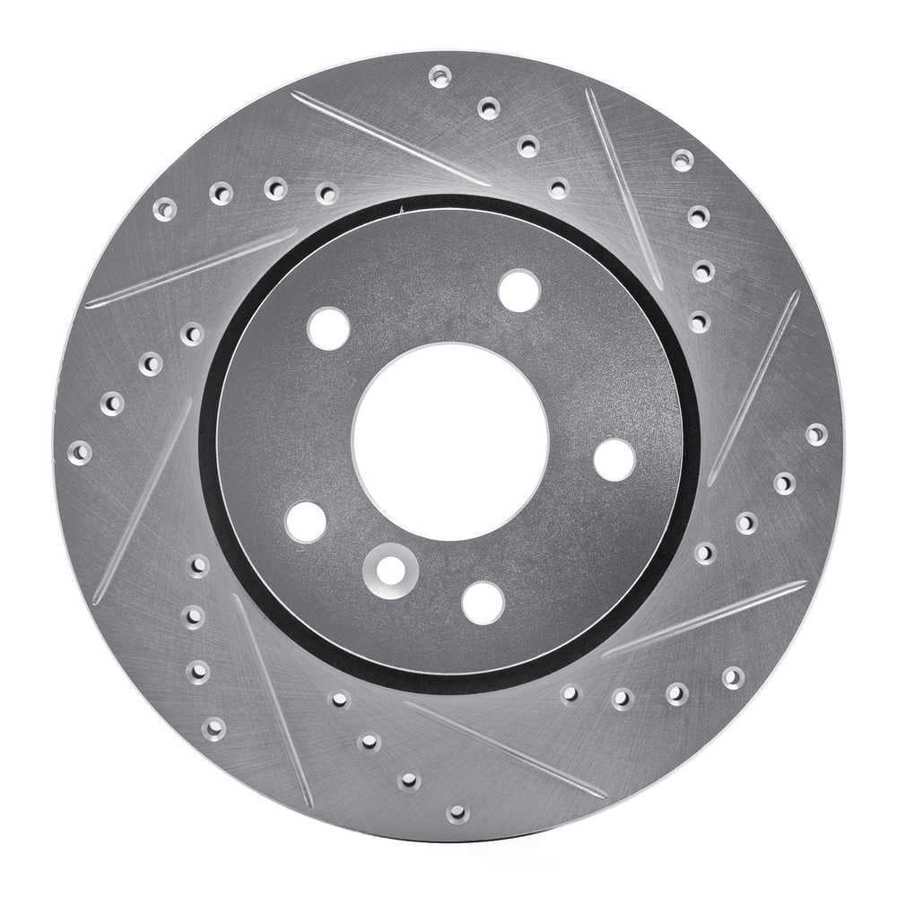 Dynamic Friction Company 631-11003R DFC Brake Rotor - Drilled And Slotted - Silver