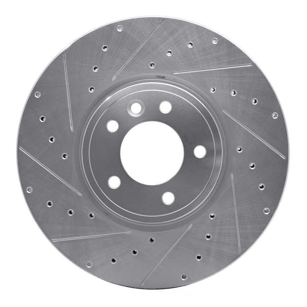 Dynamic Friction Company 631-11030L DFC Brake Rotor - Drilled And Slotted - Silver