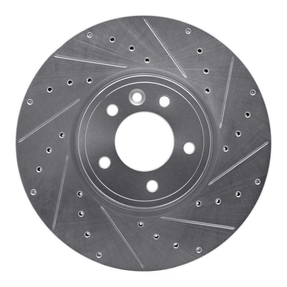 Dynamic Friction Company 631-11030R DFC Brake Rotor - Drilled And Slotted - Silver