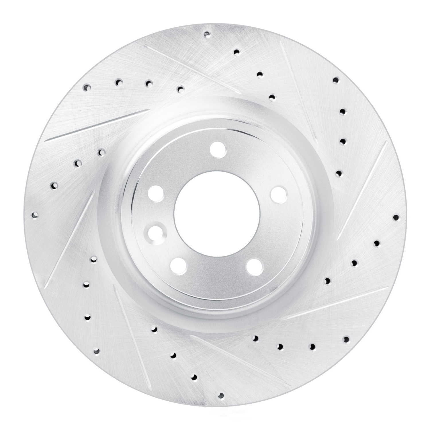Dynamic Friction Company 631-11032R DFC Brake Rotor - Drilled And Slotted - Silver