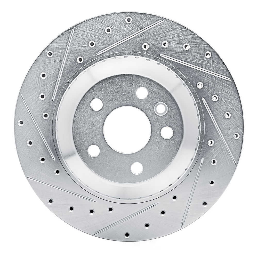 Dynamic Friction Company 631-11035L DFC Brake Rotor - Drilled And Slotted - Silver