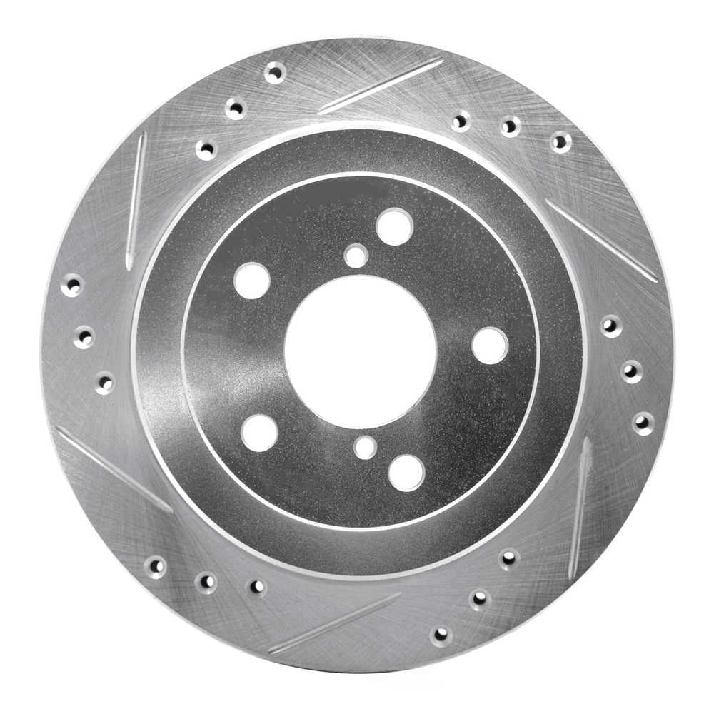 Dynamic Friction Company 631-13010L DFC Brake Rotor - Drilled And Slotted - Silver