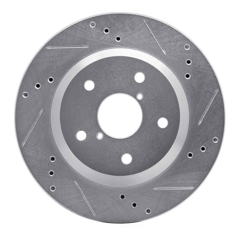 Dynamic Friction Company 631-13046R DFC Brake Rotor - Drilled And Slotted - Silver