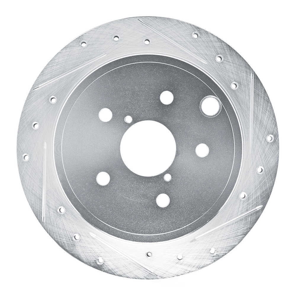 Dynamic Friction Company 631-13050R DFC Brake Rotor - Drilled And Slotted - Silver