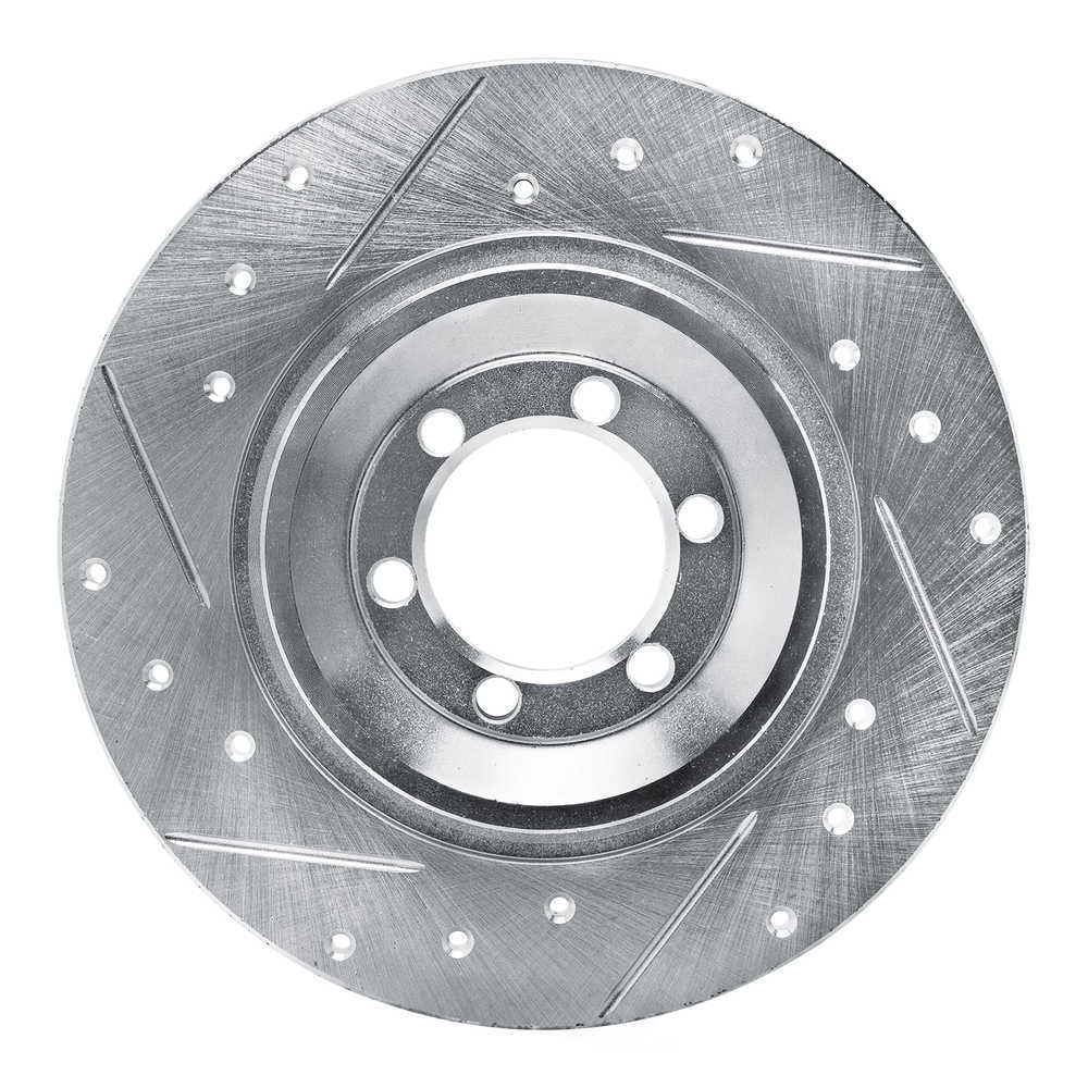 Dynamic Friction Company 631-16003L DFC Brake Rotor - Drilled And Slotted - Silver