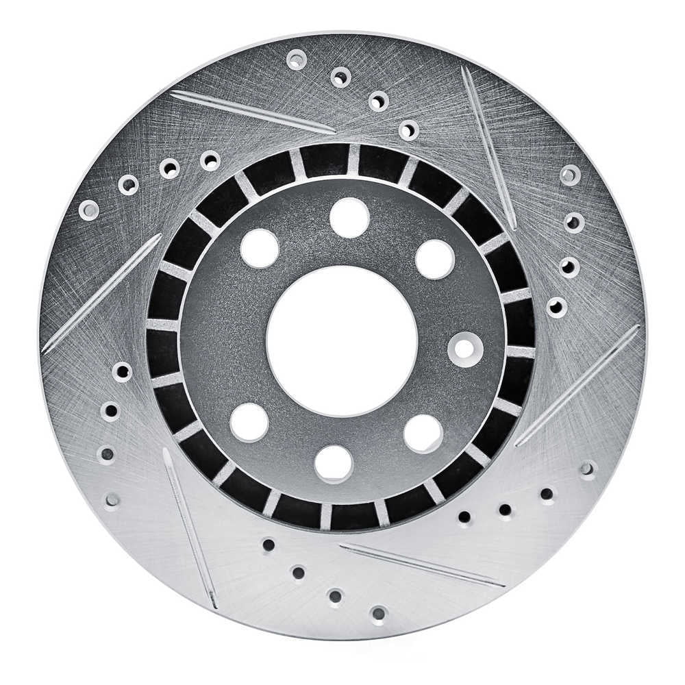 Dynamic Friction Company 631-18000R DFC Brake Rotor - Drilled And Slotted - Silver