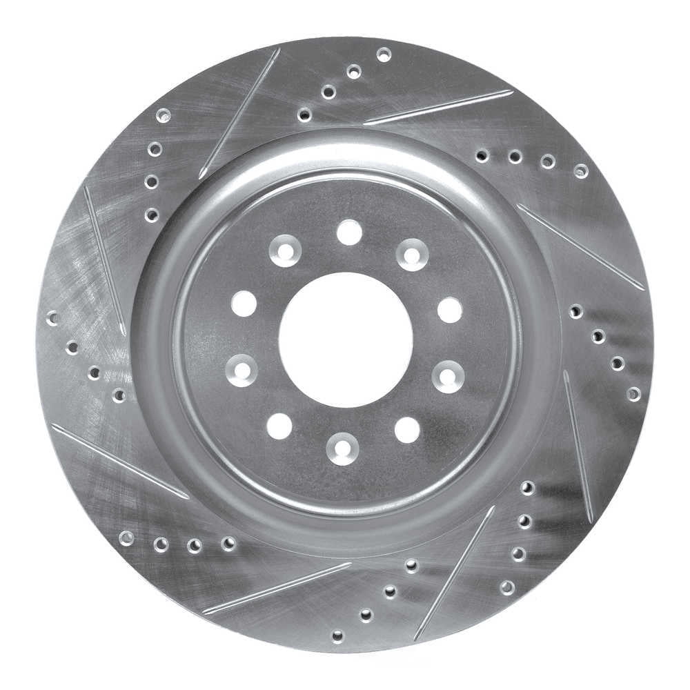Dynamic Friction Company 631-20016L DFC Brake Rotor - Drilled And Slotted - Silver