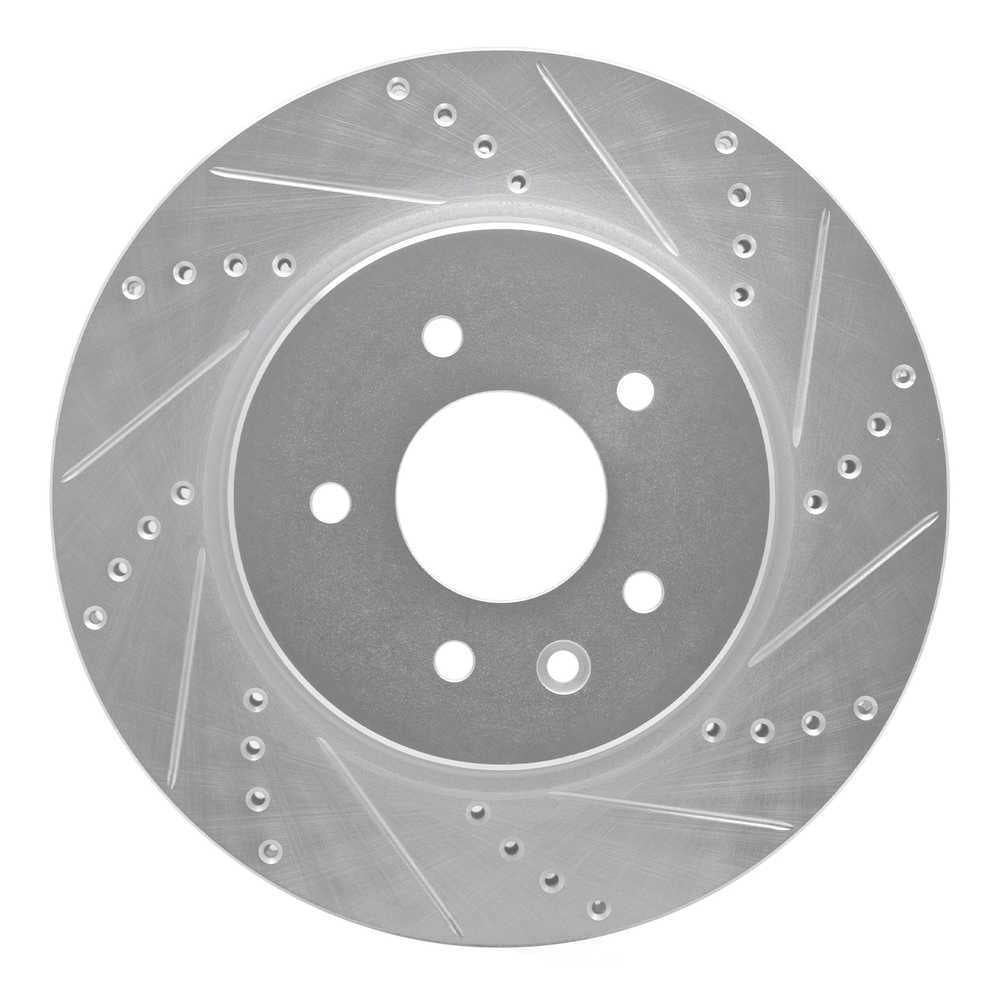 Dynamic Friction Company 631-20017R DFC Brake Rotor - Drilled And Slotted - Silver