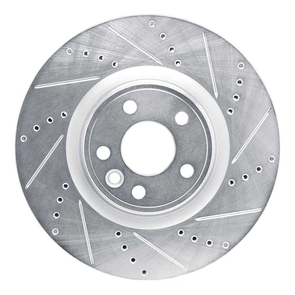 Dynamic Friction Company 631-20042R DFC Brake Rotor - Drilled And Slotted - Silver