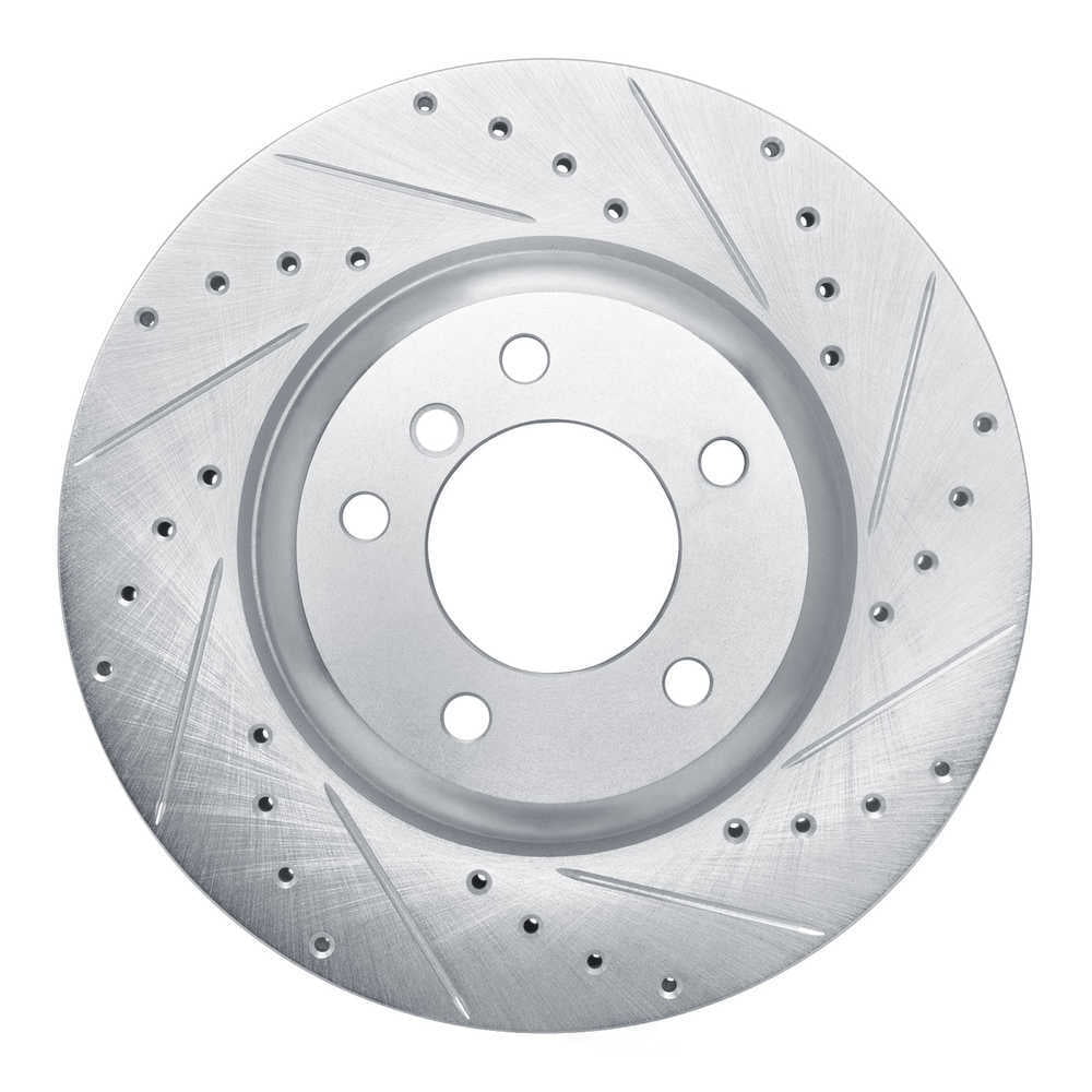Dynamic Friction Company 631-31096R DFC Brake Rotor - Drilled And Slotted - Silver