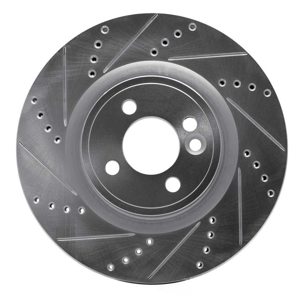 Dynamic Friction Company 631-32008L DFC Brake Rotor - Drilled And Slotted - Silver