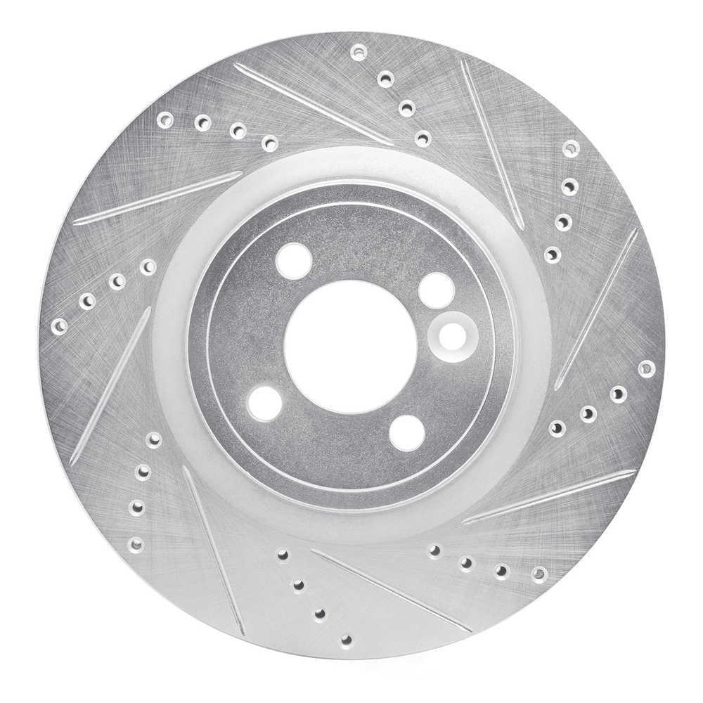 Dynamic Friction Company 631-32008R DFC Brake Rotor - Drilled And Slotted - Silver